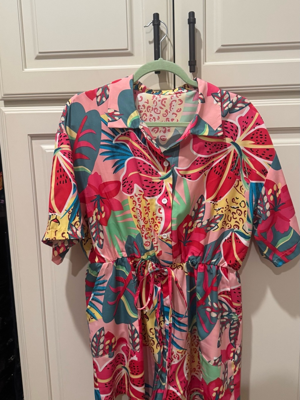 Women’s tropical print romper